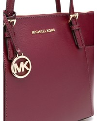 Sac fourre-tout en cuir bordeaux MICHAEL Michael Kors