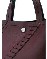 Sac fourre-tout en cuir bordeaux Proenza Schouler