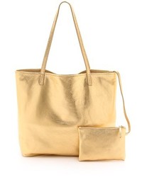 Sac fourre-tout en cuir doré Bop Basics