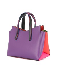 Sac fourre-tout en cuir fuchsia Sara Battaglia