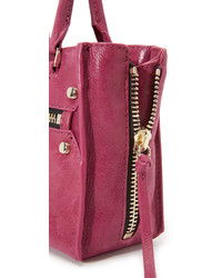 Sac fourre-tout en cuir fuchsia Botkier