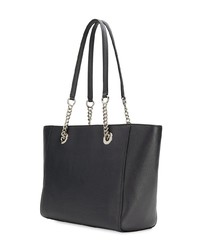 Sac fourre-tout en cuir gris foncé Coach