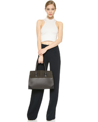 Sac fourre-tout en cuir gris foncé Narciso Rodriguez