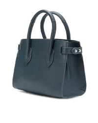 Sac fourre-tout en cuir gris foncé Furla