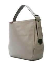 Sac fourre-tout en cuir gris Coach