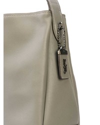 Sac fourre-tout en cuir gris Coach