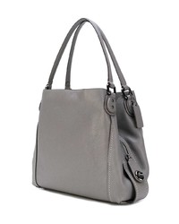 Sac fourre-tout en cuir gris Coach