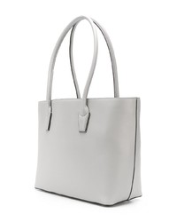 Sac fourre-tout en cuir gris DKNY