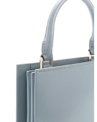 Sac fourre-tout en cuir gris Jil Sander