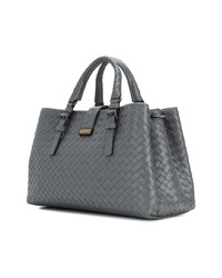 Sac fourre-tout en cuir gris Bottega Veneta