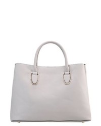 Sac fourre-tout en cuir gris New Look