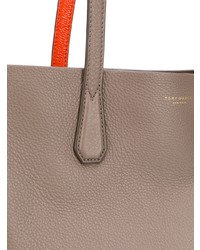 Sac fourre-tout en cuir gris Tory Burch