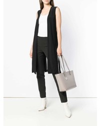 Sac fourre-tout en cuir gris DKNY