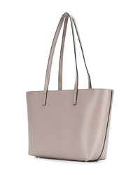 Sac fourre-tout en cuir gris DKNY