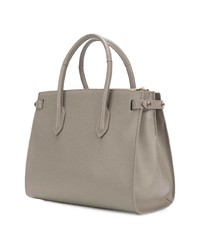 Sac fourre-tout en cuir gris Furla