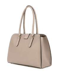 Sac fourre-tout en cuir gris Furla