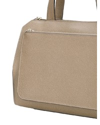 Sac fourre-tout en cuir gris Valextra