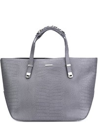 Sac fourre-tout en cuir gris Thomas Wylde