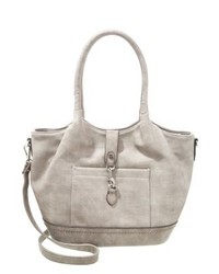 Sac fourre-tout en cuir gris Tom Tailor