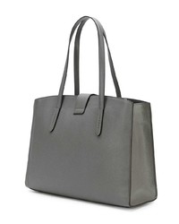 Sac fourre-tout en cuir gris Coach