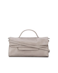 Sac fourre-tout en cuir gris Zanellato