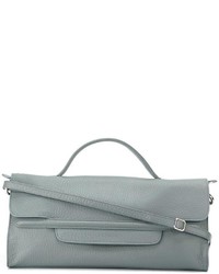 Sac fourre-tout en cuir gris Zanellato