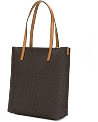 Sac fourre-tout en cuir imprimé marron foncé MICHAEL Michael Kors