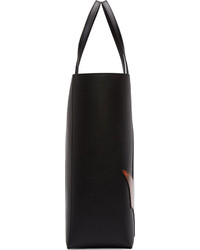 Sac fourre-tout en cuir imprimé noir Stella McCartney