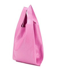 Sac fourre-tout en cuir imprimé rose Balenciaga