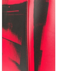 Sac fourre-tout en cuir imprimé rouge Calvin Klein 205W39nyc