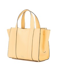 Sac fourre-tout en cuir jaune Zac Zac Posen