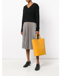 Sac fourre-tout en cuir jaune Sophie Hulme