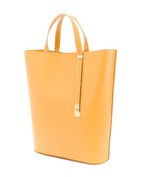 Sac fourre-tout en cuir jaune Sophie Hulme