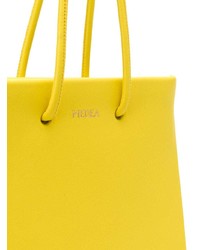 Sac fourre-tout en cuir jaune Medea