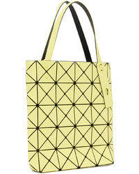 Sac fourre-tout en cuir jaune Bao Bao Issey Miyake