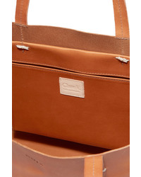 Sac fourre-tout en cuir marron clair Clare Vivier