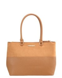 Sac fourre-tout en cuir marron clair Dorothy Perkins
