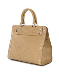 Sac fourre-tout en cuir marron clair Fontana