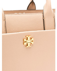 Sac fourre-tout en cuir marron clair Tory Burch