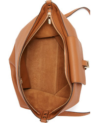 Sac fourre-tout en cuir marron clair Meli-Melo