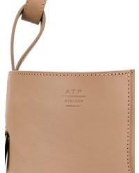 Sac fourre-tout en cuir marron clair Atp Atelier