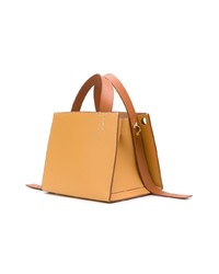 Sac fourre-tout en cuir marron clair Danse Lente