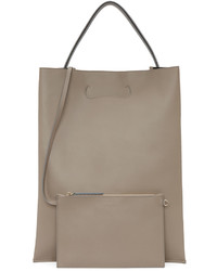 Sac fourre-tout en cuir marron clair Maison Margiela