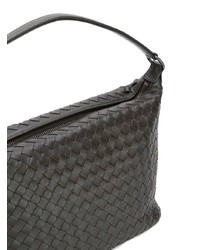 Sac fourre-tout en cuir marron foncé Bottega Veneta