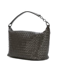 Sac fourre-tout en cuir marron foncé Bottega Veneta