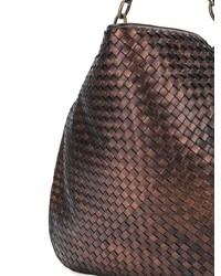 Sac fourre-tout en cuir marron foncé Bottega Veneta