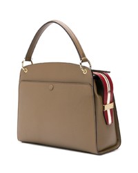 Sac fourre-tout en cuir marron Bally