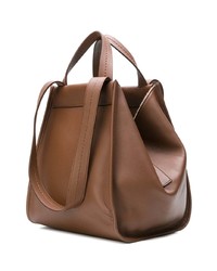 Sac fourre-tout en cuir marron Max Mara