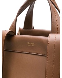 Sac fourre-tout en cuir marron Max Mara