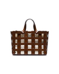 Sac fourre-tout en cuir marron Trademark